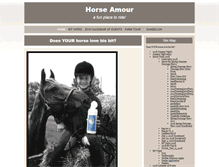 Tablet Screenshot of horseamour.com